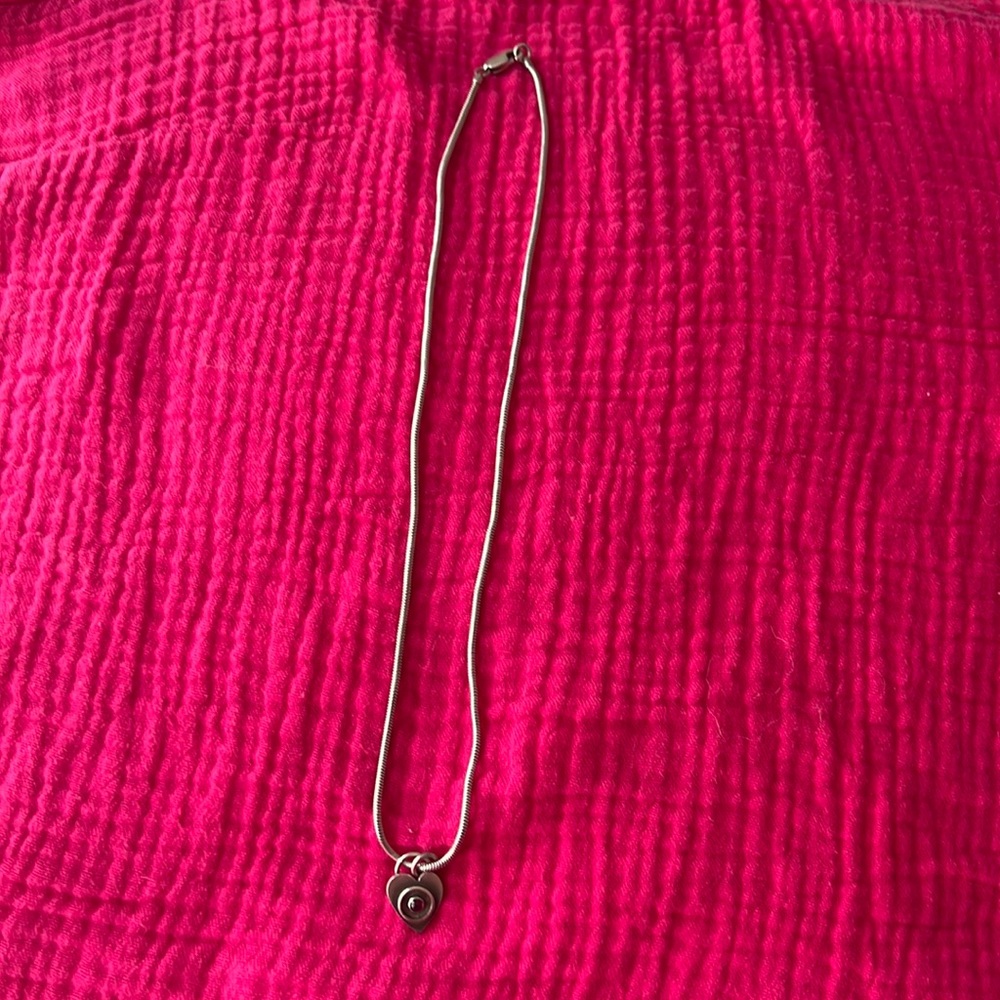 Emily Rosenfeld sterling heart necklace